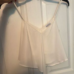 White cropped tank top